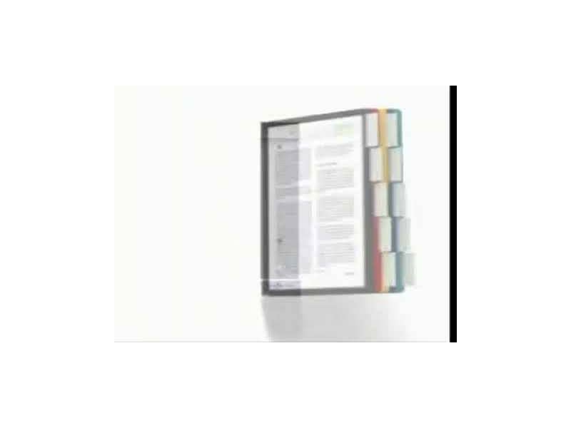 Leggio da parete DURABLE VARIO® WALL 10 pannelli A4 acciaio/polipropilene colori assortiti - 556700