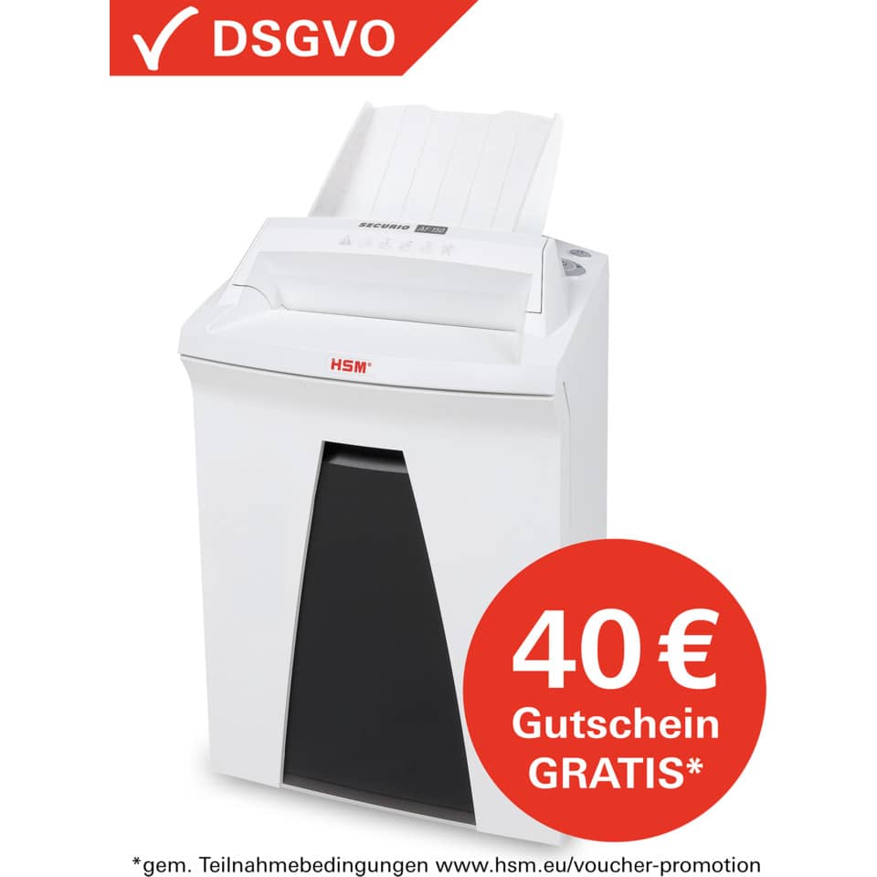 Distruggidocumenti uso frequente HSM SECURIO AF150 P-5 35 L - taglio a microframmenti 1,9x15 mm bianco 2082111