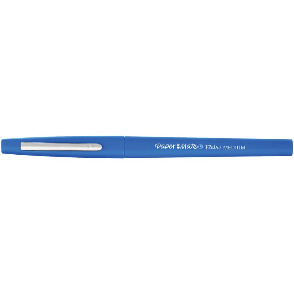 Penne punta fibra Paper Mate Flair/Nylon M 1,1 mm blu special pack 36 pezzi - 2077175