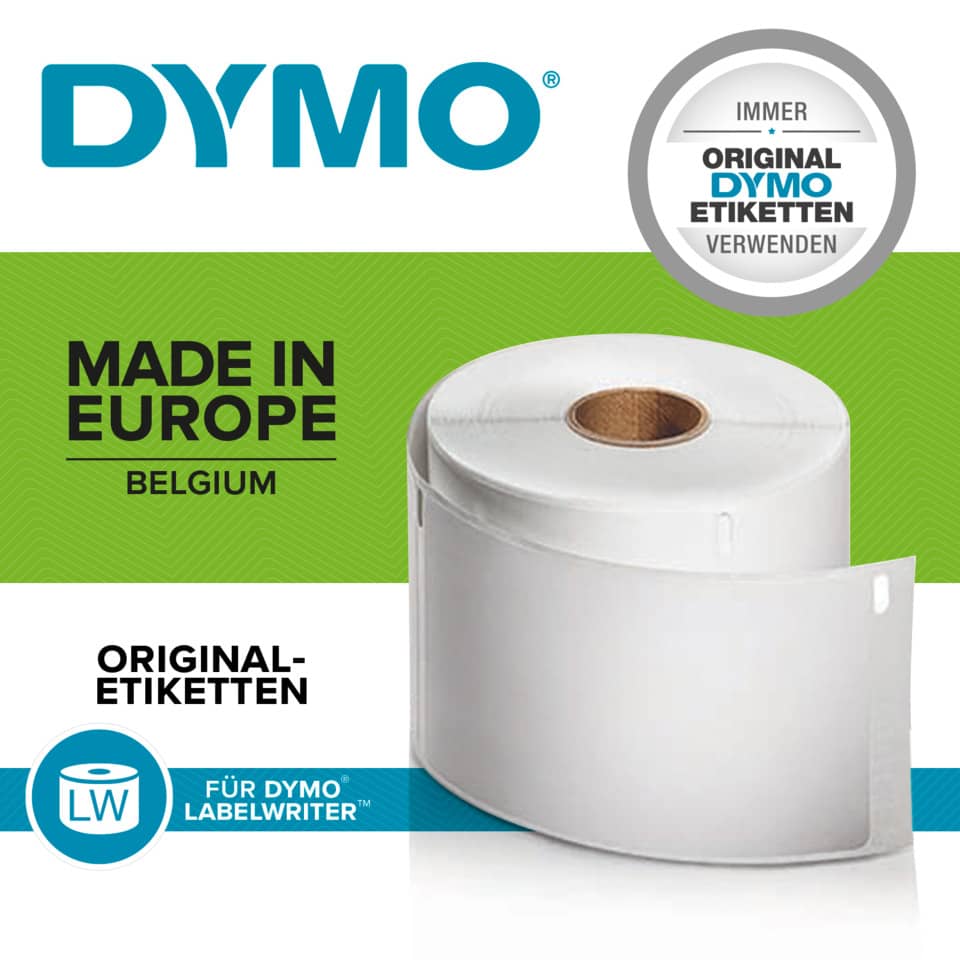 Rotolo da 110 etichette Dymo LabelWriter registratori G. 190x59 mm bianco S0722480
