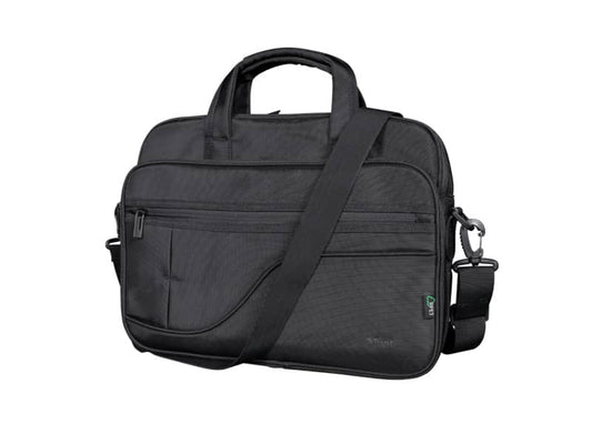 Borsa per computer Trust Sydney fino a 16" in tessuto 4 scomparti - ECO - nero - 24282