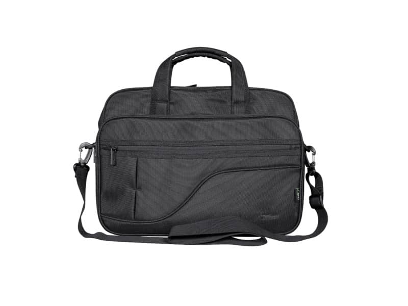Borsa per computer Trust Sydney fino a 16" in tessuto 4 scomparti - ECO - nero - 24282