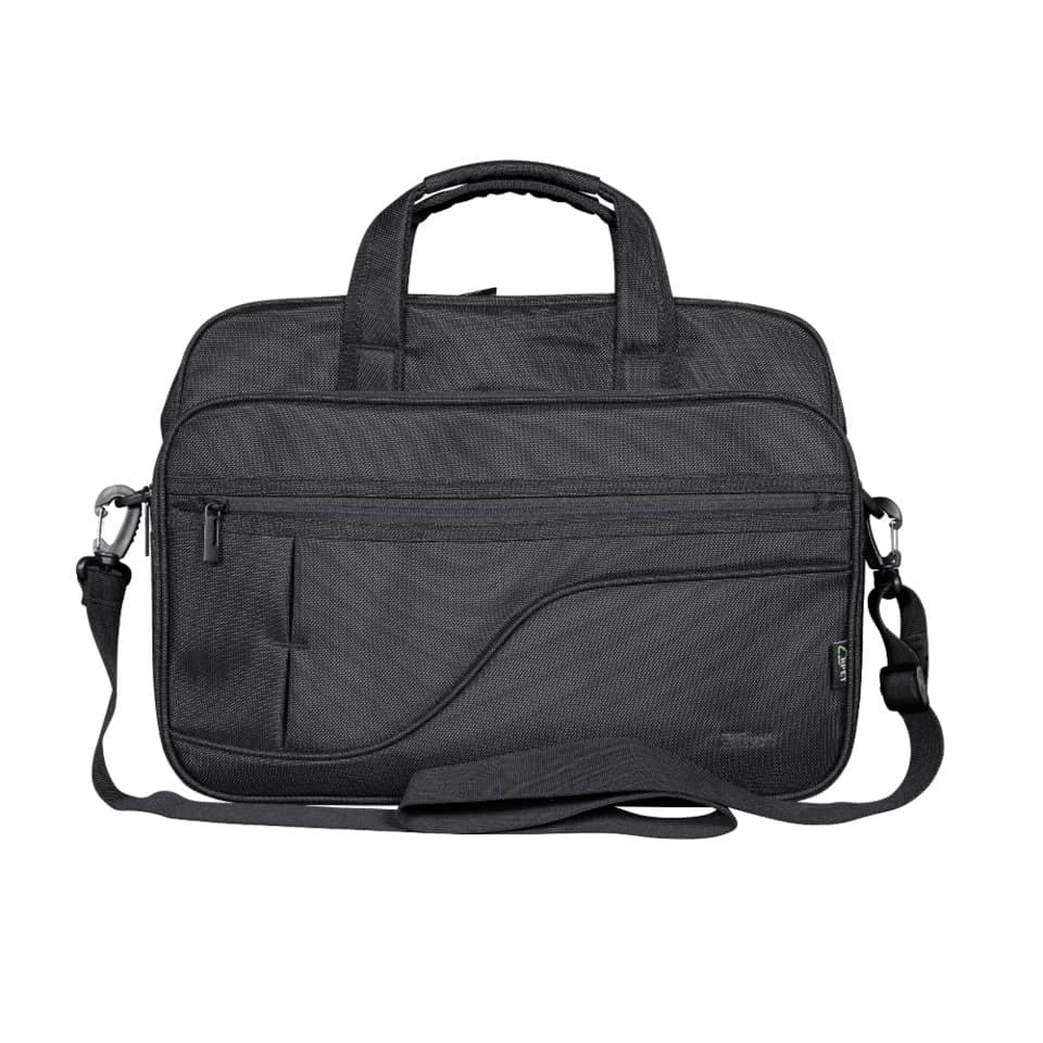 Borsa per computer Trust Sydney fino a 16" in tessuto 4 scomparti - ECO - nero - 24282