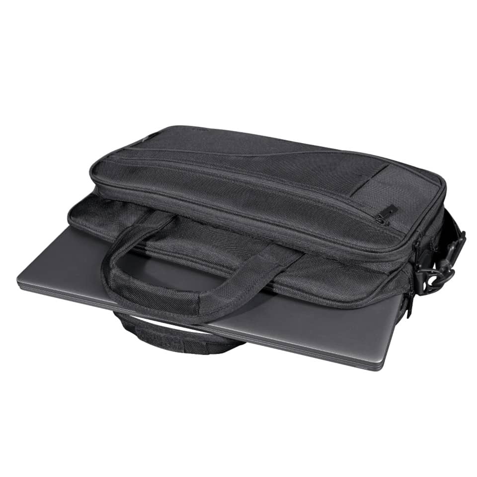 Borsa per computer Trust Sydney fino a 16" in tessuto 4 scomparti - ECO - nero - 24282