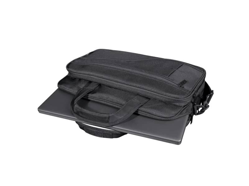Borsa per computer Trust Sydney fino a 16" in tessuto 4 scomparti - ECO - nero - 24282