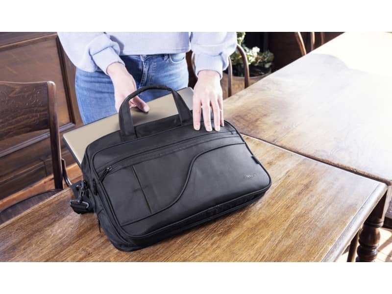 Borsa per computer Trust Sydney fino a 16" in tessuto 4 scomparti - ECO - nero - 24282