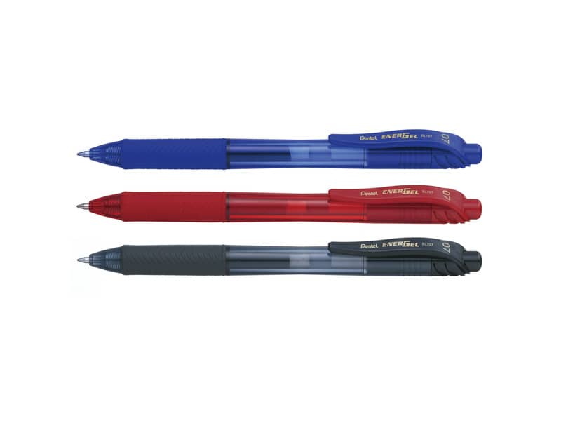 Penna roller a scatto Pentel EnerGel X 0.7 mm rosso BL107-BX