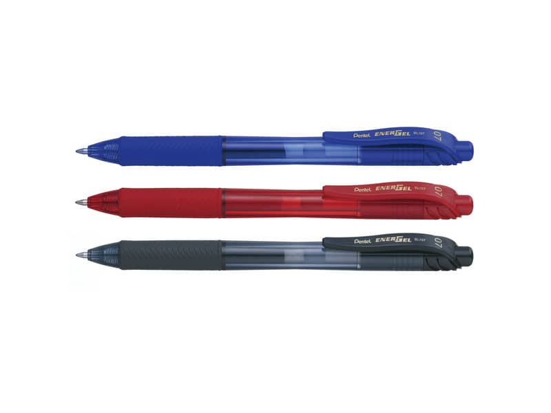 Penna roller a scatto Pentel EnerGel X 0.7 mm blu BL107-CX