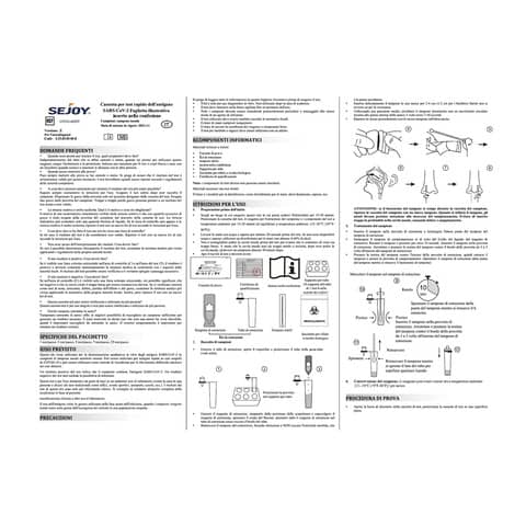 Test antigenico rapido nasale per Coronavirus (Sars-Cov-2) uso autodiagnostico - Marchio CE 1434